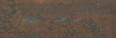 Peinture de paysage avec figure dans un cadre boisé - Unbekannt