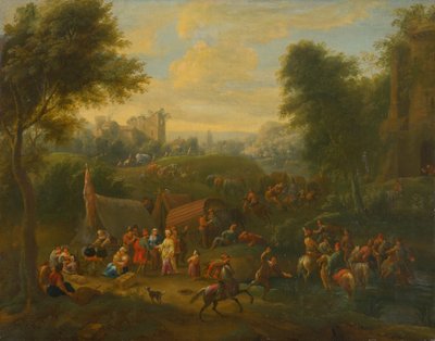 Paysage avec personnages - Unbekannt