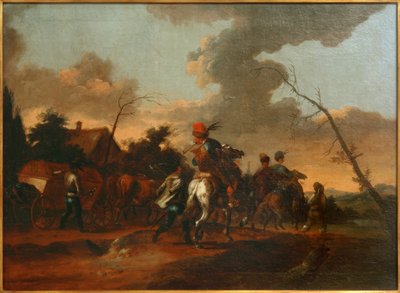 Paysage avec une troupe de cavaliers - Unbekannt