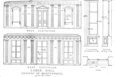 Grande salle, Château de Montfermeil, Paris, 1924 - Unbekannt
