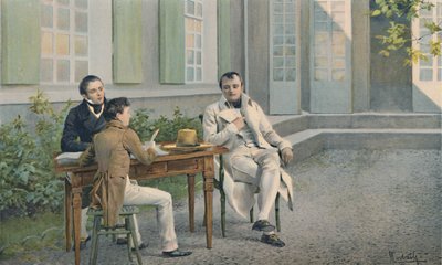 Las Casas et son fils écrivant l