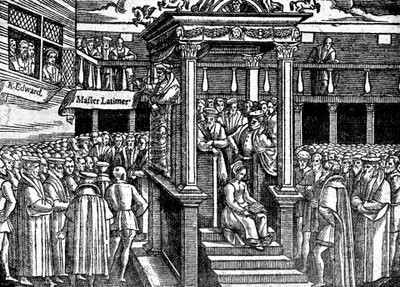 Latimer prêchant devant le roi Édouard VI, vers 1550 vers 1920 - Unbekannt