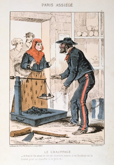 Le Chauffage, Siège de Paris, 1870-1871 - Unbekannt