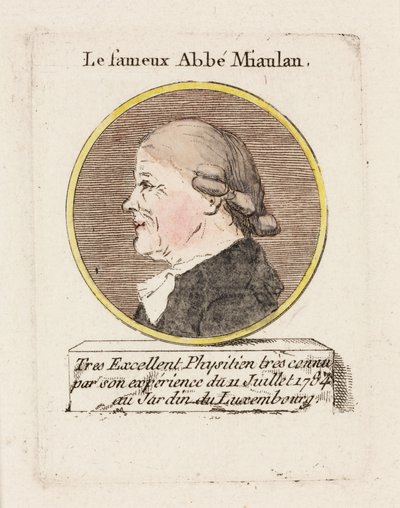 Le fameux Abbé Miaulan, vers 1784 - Unbekannt