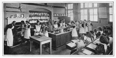 Apprendre à cuisiner, Londres, vers 1900-1901 - Unbekannt