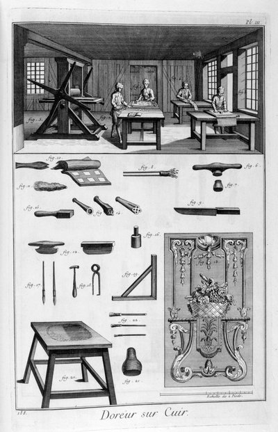Doreurs sur cuir, 1751-1777 - Unbekannt