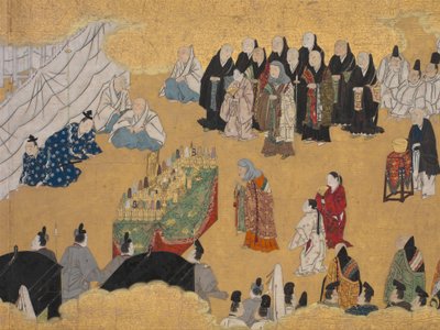 Feuilles de Gingembre Sauvage Aoi, des Rouleaux du Fantôme Genji..., milieu du XVIIe siècle - Unbekannt
