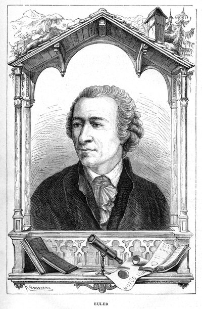 Leonhard Euler 1707-1783, mathématicien suisse, 1874 - Unbekannt