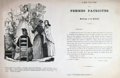 Les Clubs des Femmes Patriotes, Commune de Paris, 1871 - Unbekannt