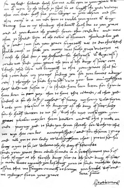 Lettre de Catherine d