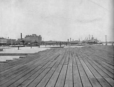 Quai et débarcadère de bateaux à vapeur, La Nouvelle-Orléans, vers 1897 - Unbekannt