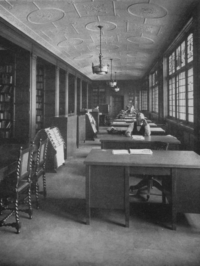 Bibliothèque et salle de rédaction, The Evening News Building, Detroit, Michigan, 1924 - Unbekannt