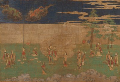 Vie du Bouddha : La naissance du Bouddha, début du XVe siècle - Unbekannt