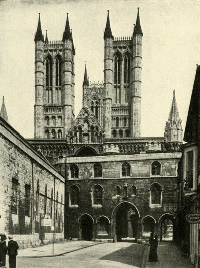 Cathédrale de Lincoln et la porte de l