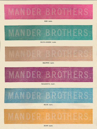 Publicité des frères Mander pour la pratique de la linotype, 1910 - Unbekannt