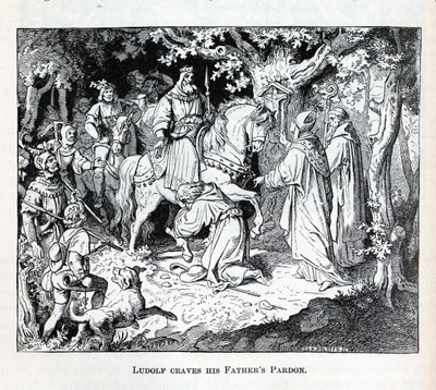 Liudolf implore le pardon de son père, 1882 - Unbekannt