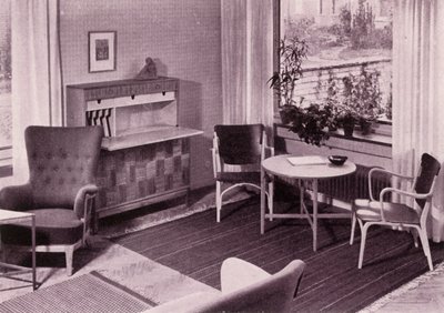 Mobilier de salon par Carl-Axel Acking, fabriqué par A.B. Svenska Möbelfabrikerna, 1949 - Unbekannt