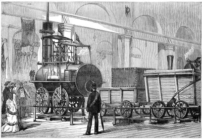 Locomotion, la première locomotive à vapeur, au Jubilé du chemin de fer, Darlington, Durham, 19e siècle - Unbekannt