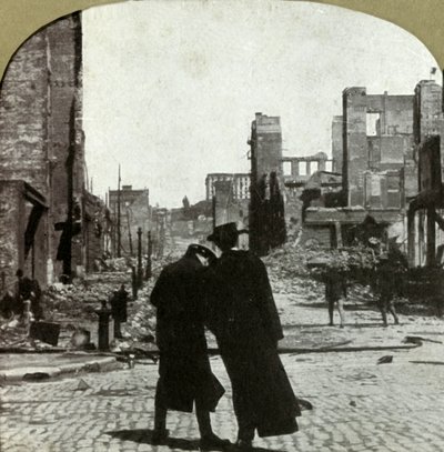 Vue nord-est depuis le coin des rues Sutter et Jones, 1906 - Unbekannt