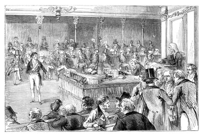 Lord John Russell 1792-1878 introduisant la loi de réforme de 1832 vers 1895 - Unbekannt
