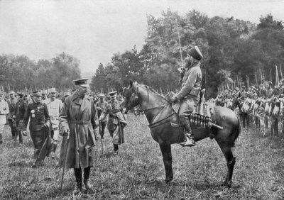 Lord Kitchener inspectant les troupes algériennes, France, Première Guerre mondiale, 16 août 1915 - Unbekannt