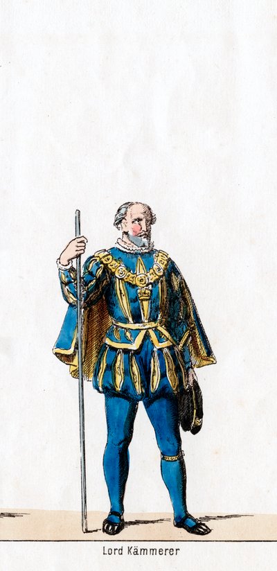 Lord trésorier, costume pour la pièce de Shakespeare, Henry VIII, XIXe siècle - Unbekannt