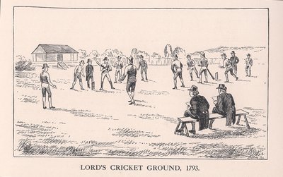Terrain de cricket de Lords, Londres, 1793, 1912 - Unbekannt
