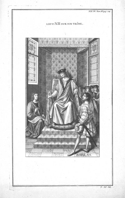 Louis XII sur son trône, vers 1760 - Unbekannt