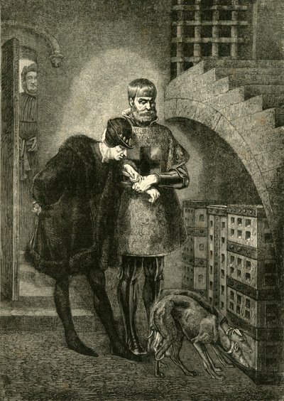 Louis XI visitant le cardinal Balue dans la cage de fer - Unbekannt