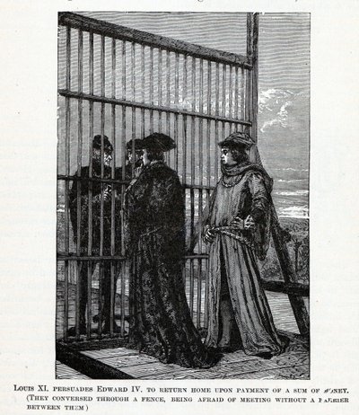 Louis XI persuade Édouard IV de rentrer chez lui avec une somme d