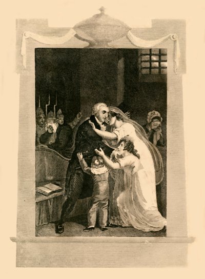 Louis XVI prenant congé de sa famille avant son exécution, 1782, 1816 - Unbekannt