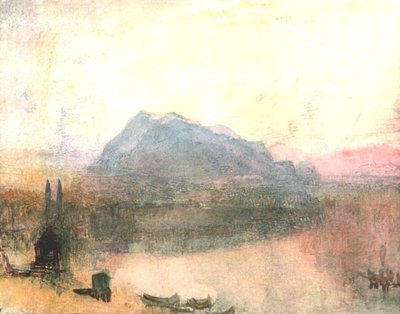 Lucerne et le Righi : Aube précoce, vers 1840, vers 1900 - Unbekannt
