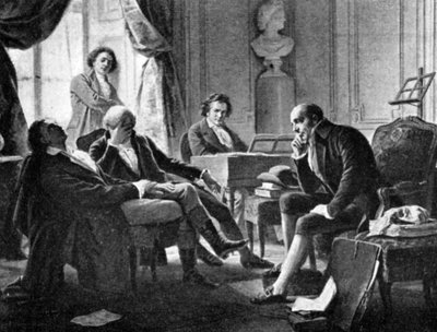 Ludwig van Beethoven et ses amis, 1770-1827, compositeur allemand, 1909 - Unbekannt