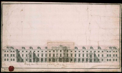 Palais de Ludwigsburg. Conception de la façade de l
