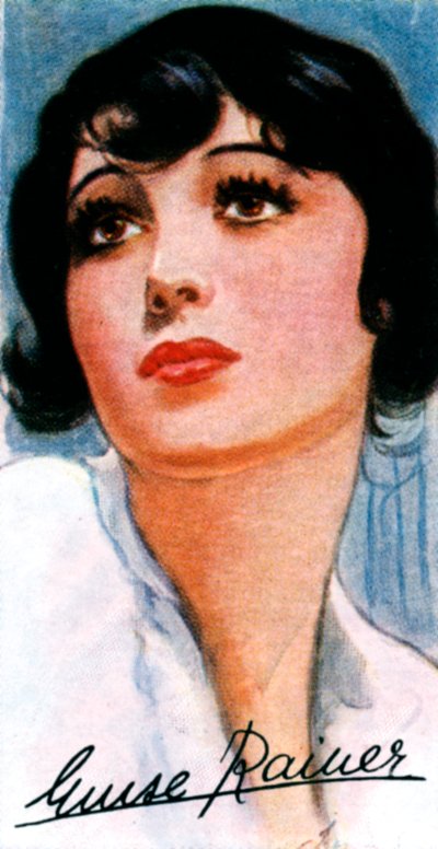 Luise Rainer, 1910-, actrice de cinéma deux fois lauréate d