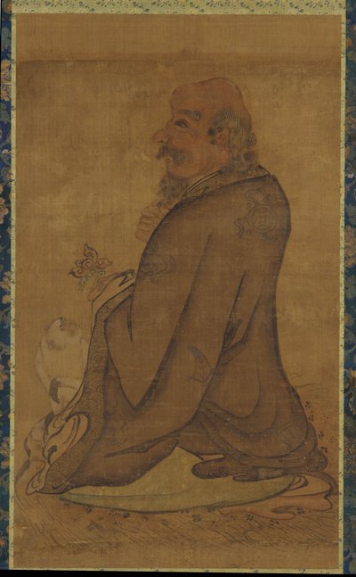 Luohan avec un singe blanc - Unbekannt