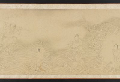 Luohans traversant terre et mer, dynastie Ming ou Qing, 17ème siècle - Unbekannt