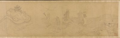 Luohans traversant la mer, dynastie Ming, XVe-XVIe siècle - Unbekannt