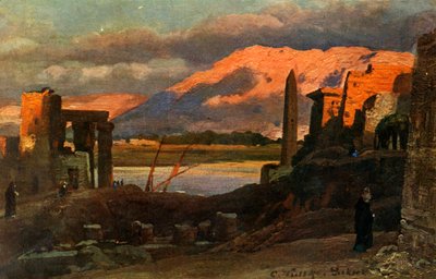 Louxor et les montagnes de Thèbes, vers 1918-1939 - Unbekannt