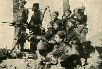 Section de mitrailleuses des Zouaves, Première Guerre mondiale, 1915, vers 1920 - Unbekannt