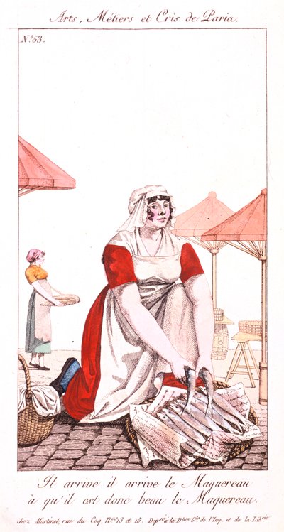 Vendeur de maquereaux, 1826 - Unbekannt