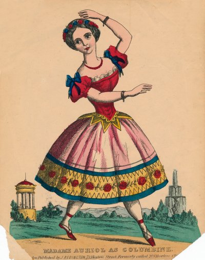 Madame Auriol en Colombine, vers 1849 - Unbekannt