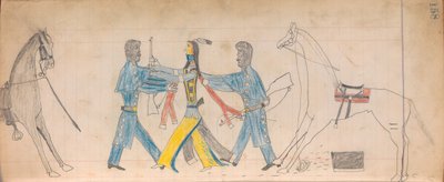 Maffet Ledger : Officiers de cavalerie noire et Indien - Unbekannt