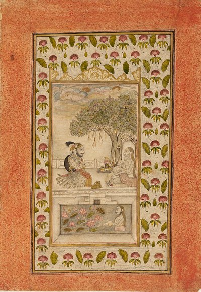 Maharana Sangram Singh II visitant un yogi - Unbekannt