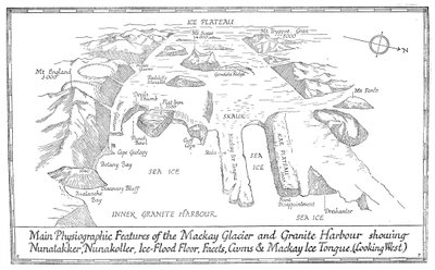 Principales caractéristiques physiographiques du glacier Mackay et du port de Granite, 1913 - Unbekannt