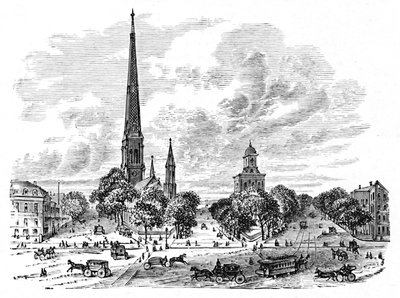 Rue principale, Buffalo, en face des églises, 1883 - Unbekannt
