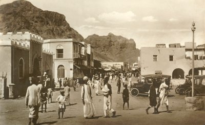 Rue Principale, Crater, Aden, vers 1918-1939 - Unbekannt