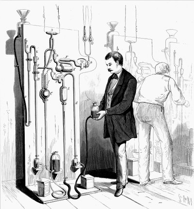 Fabrication des ampoules Edison - Unbekannt