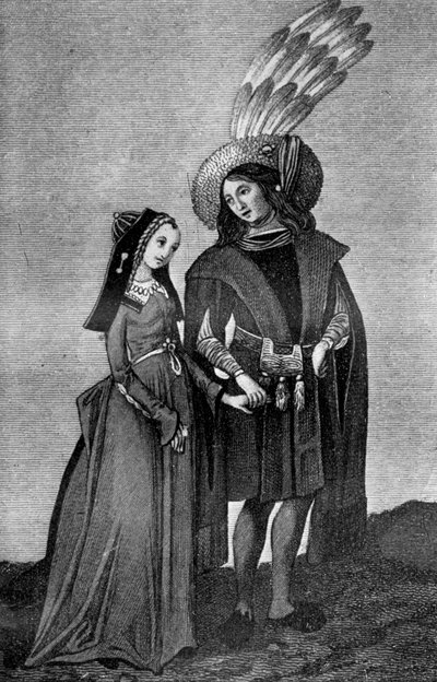 Costume masculin et féminin, fin du XVe-début du XVIe siècle - Unbekannt