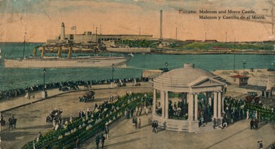 Malecón et Château du Morro, La Havane, Cuba, vers 1920 - Unbekannt